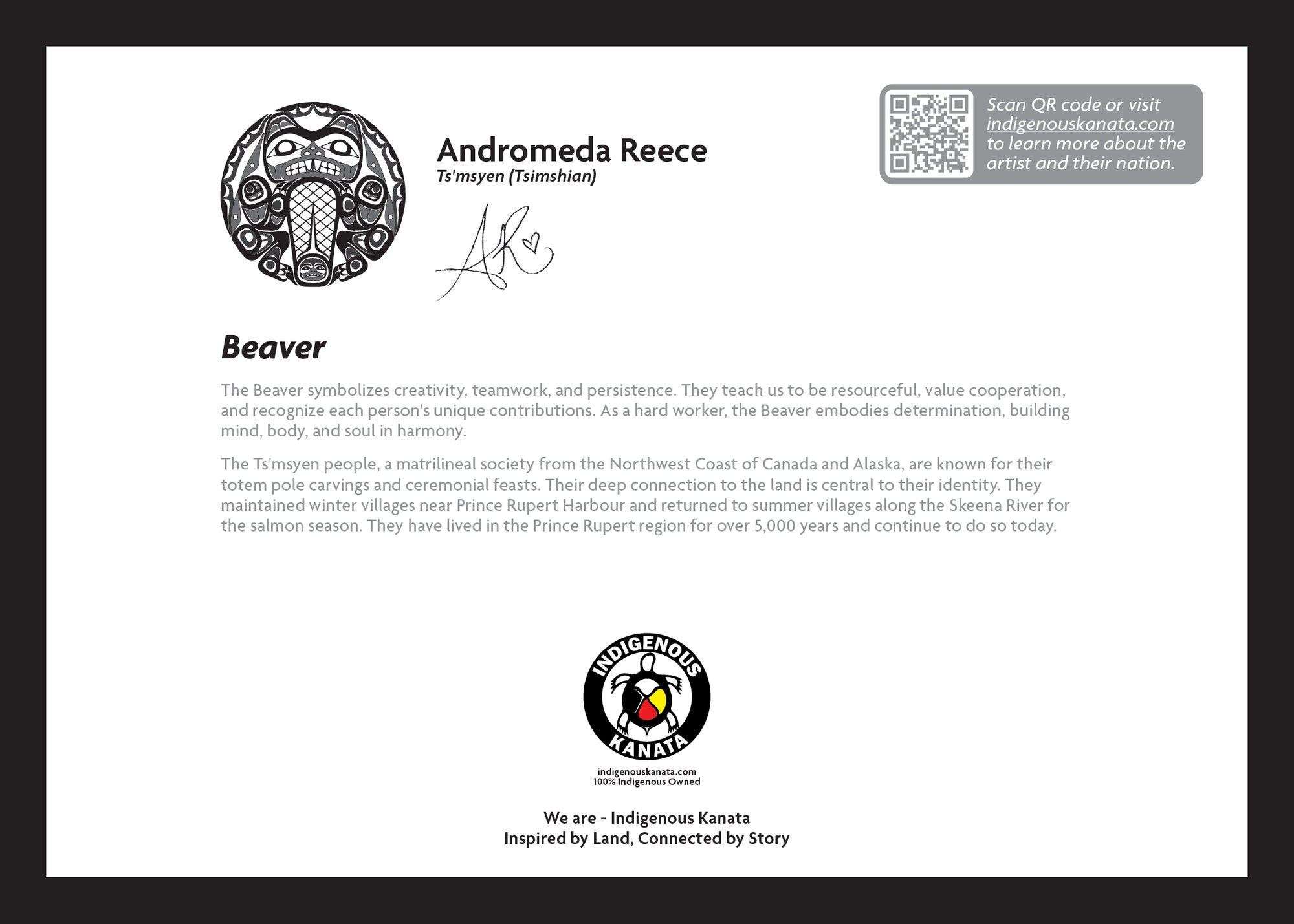 Art Card - Beaver - back