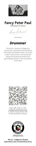 Bookmark - Drummer - back