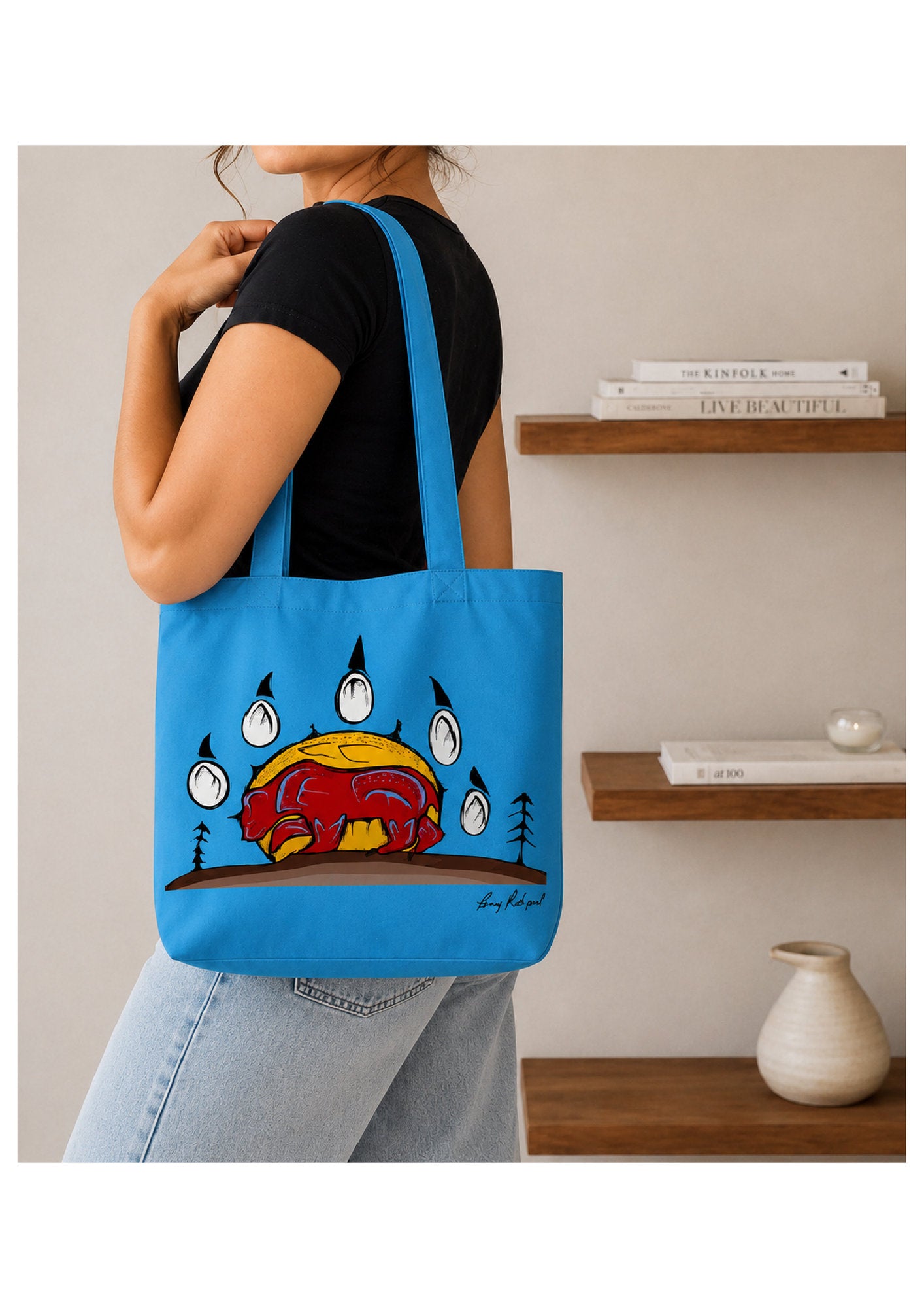Canvas Tote - Bear image 0