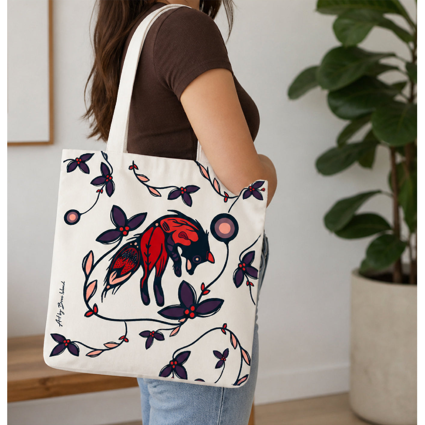 Canvas Tote - Fox at Twilight image 0
