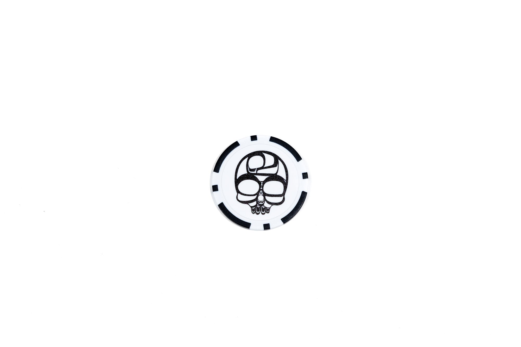 Poker Chip Golf Ball Marker - Skull image 0