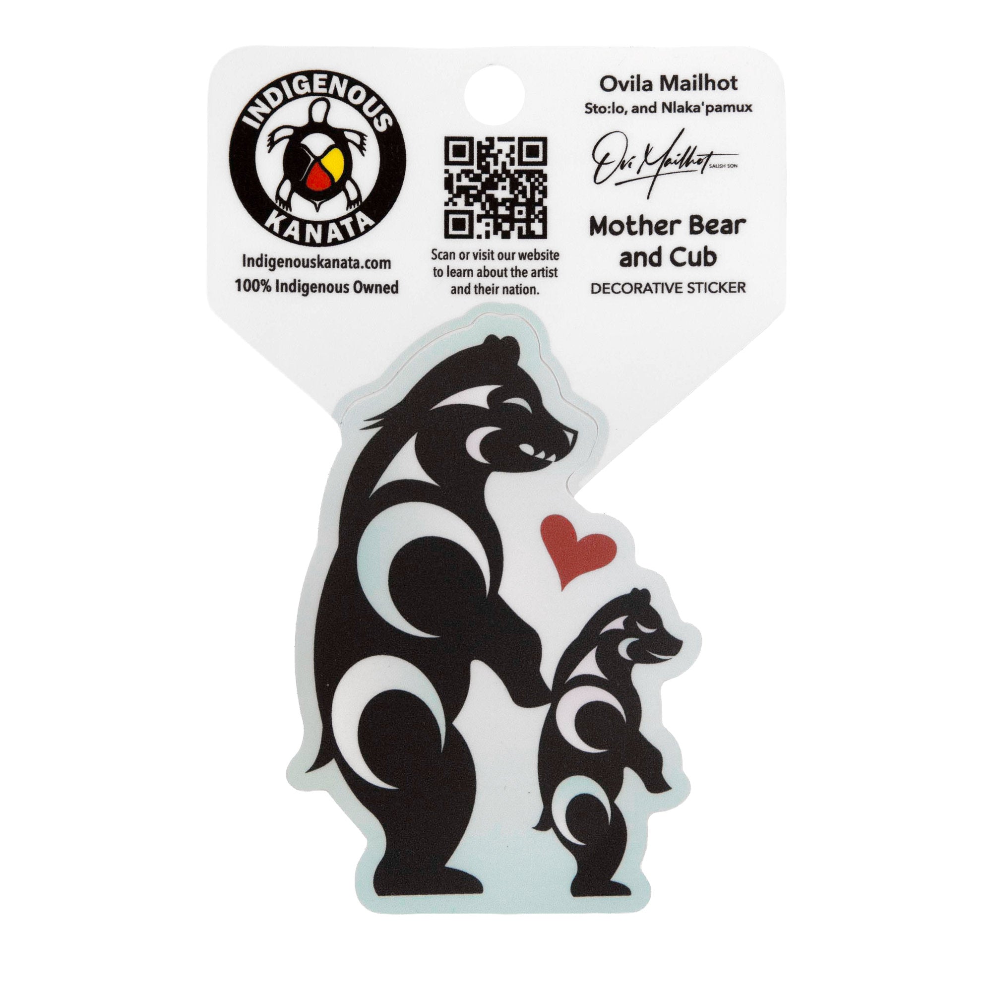 Sticker - Mother Bear and Cub image 0