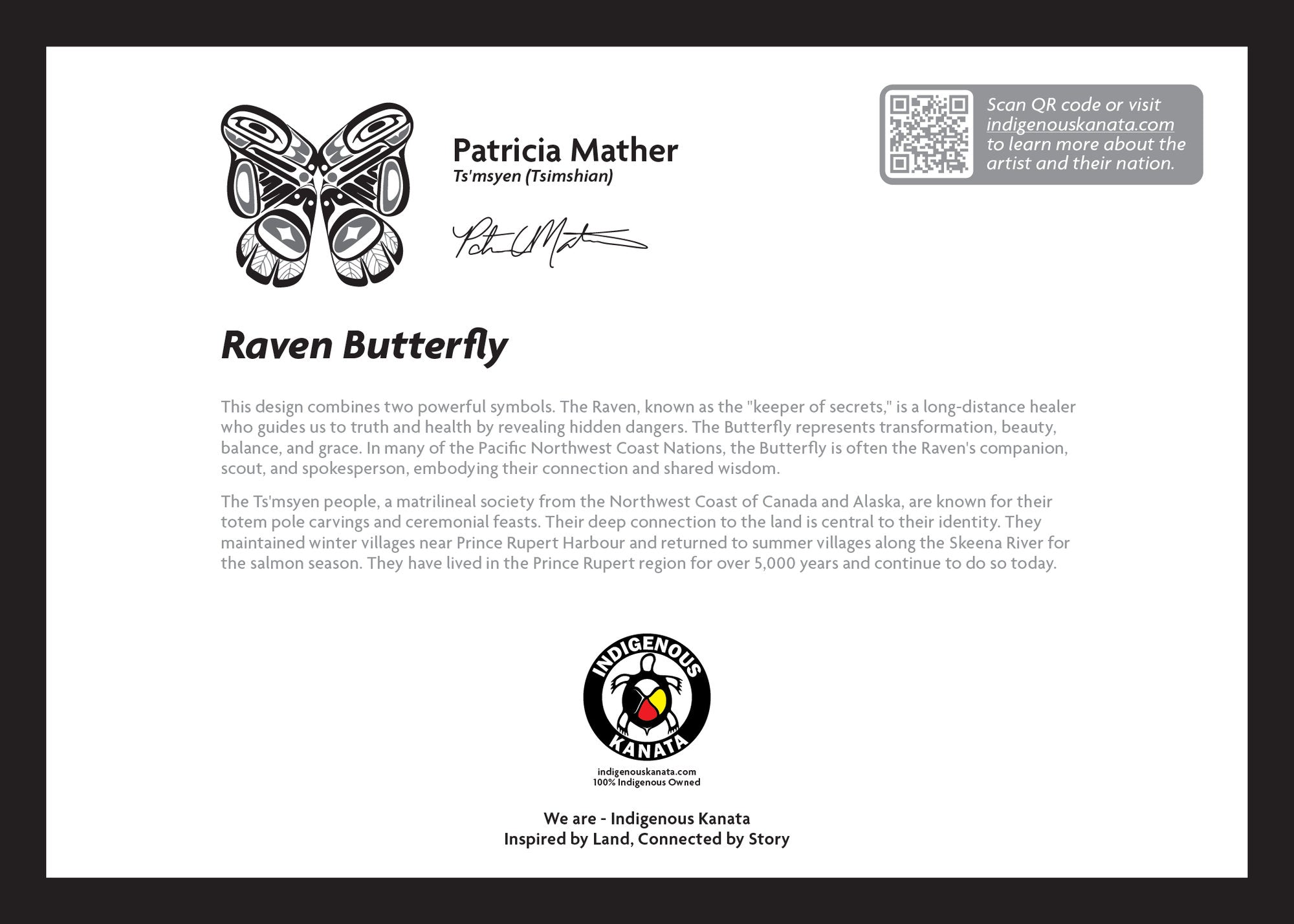 Art Card - Raven Butterfly image 0