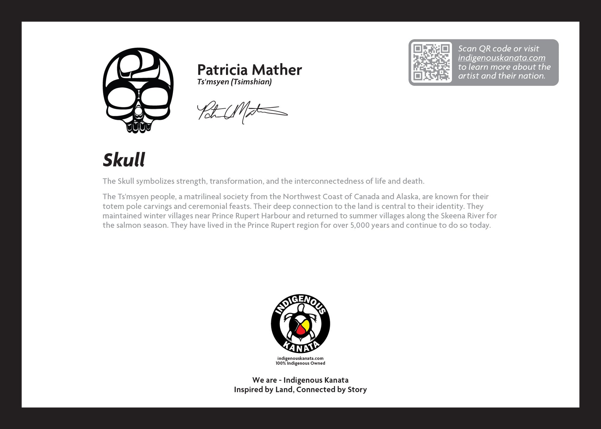 Art Card - Skull - back