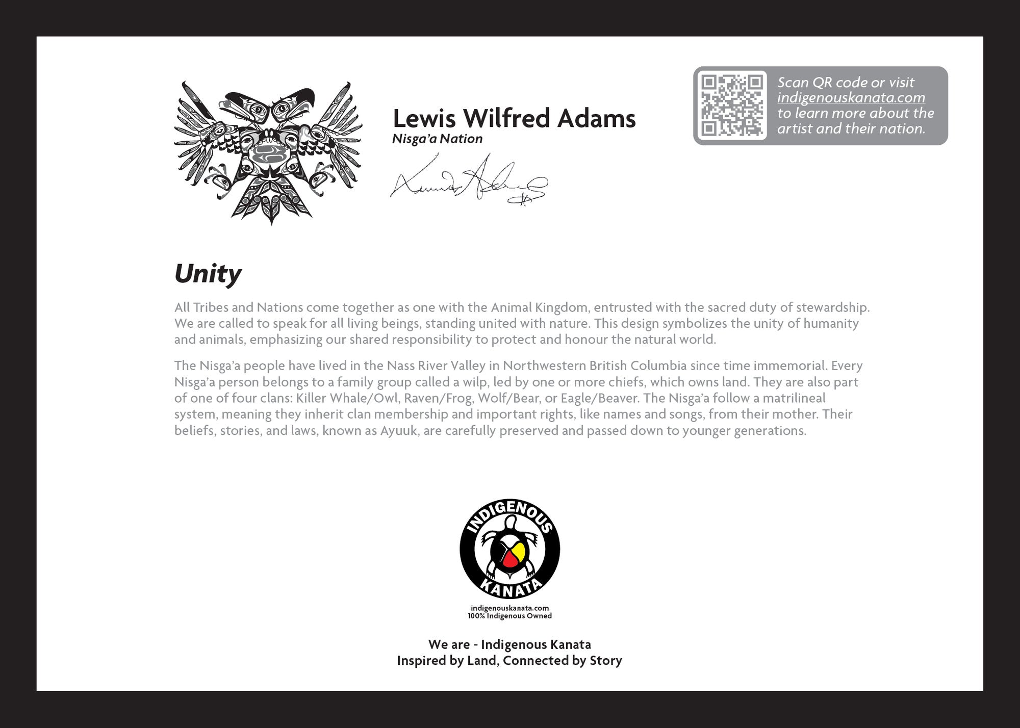 Art Card - Unity - back