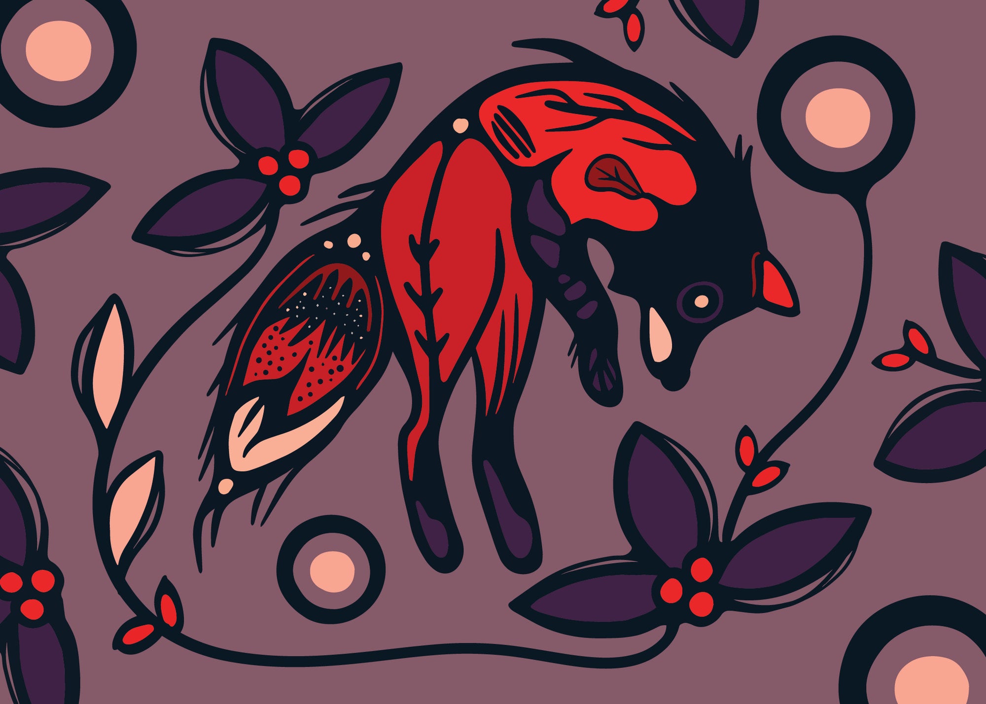 Postcard - Fox at Twillight image 0