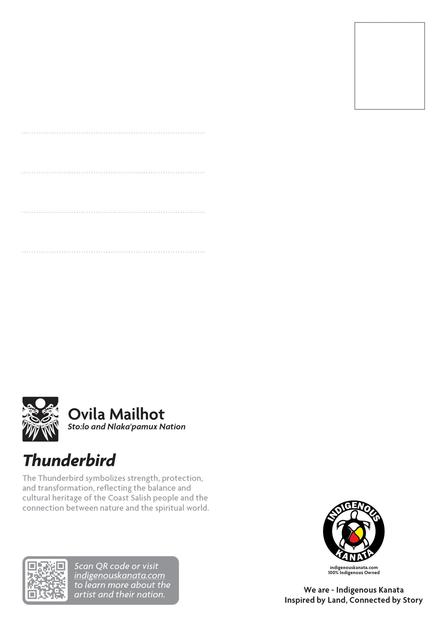 Postcard - Thunderbirds - back