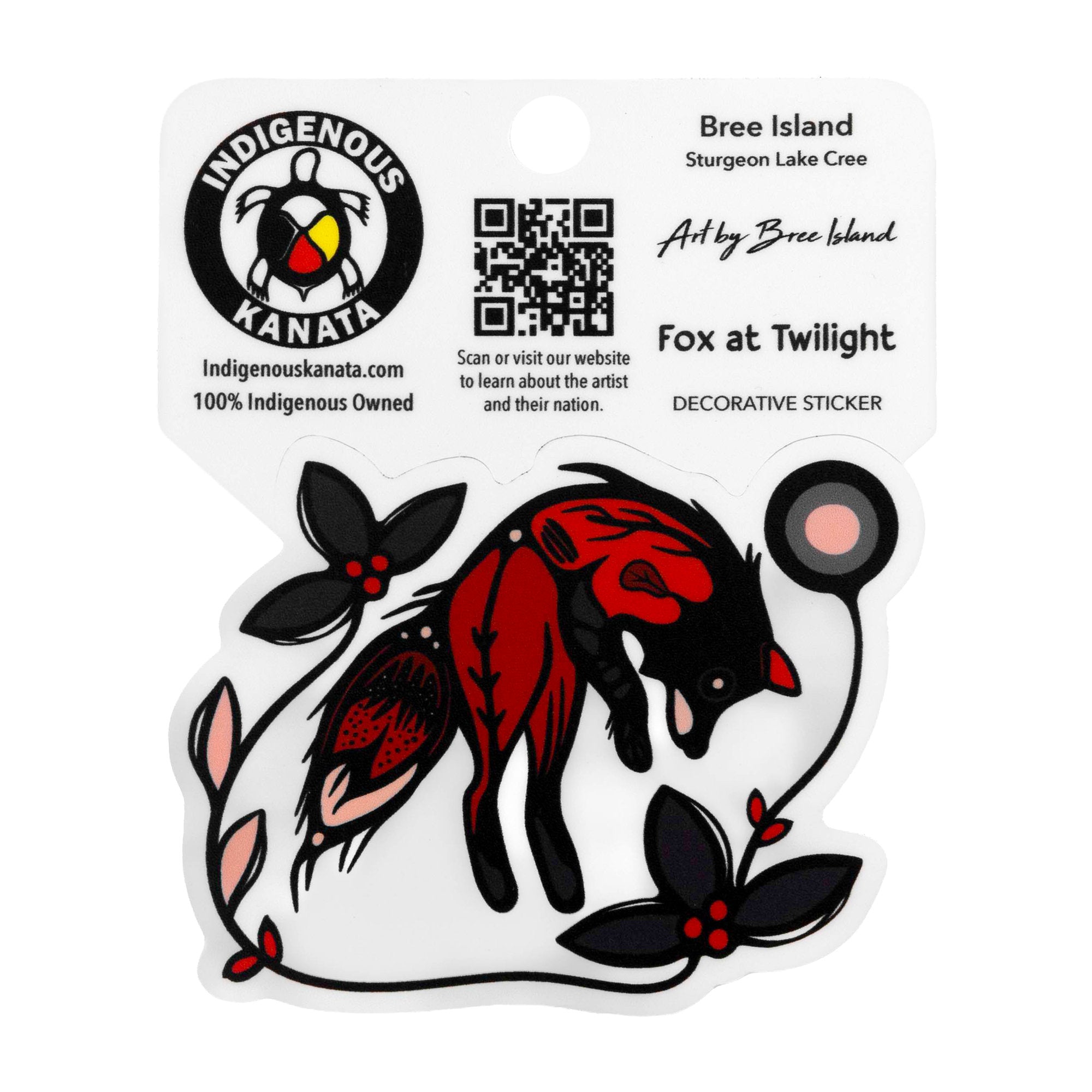 Sticker- Fox at Twilight image 0
