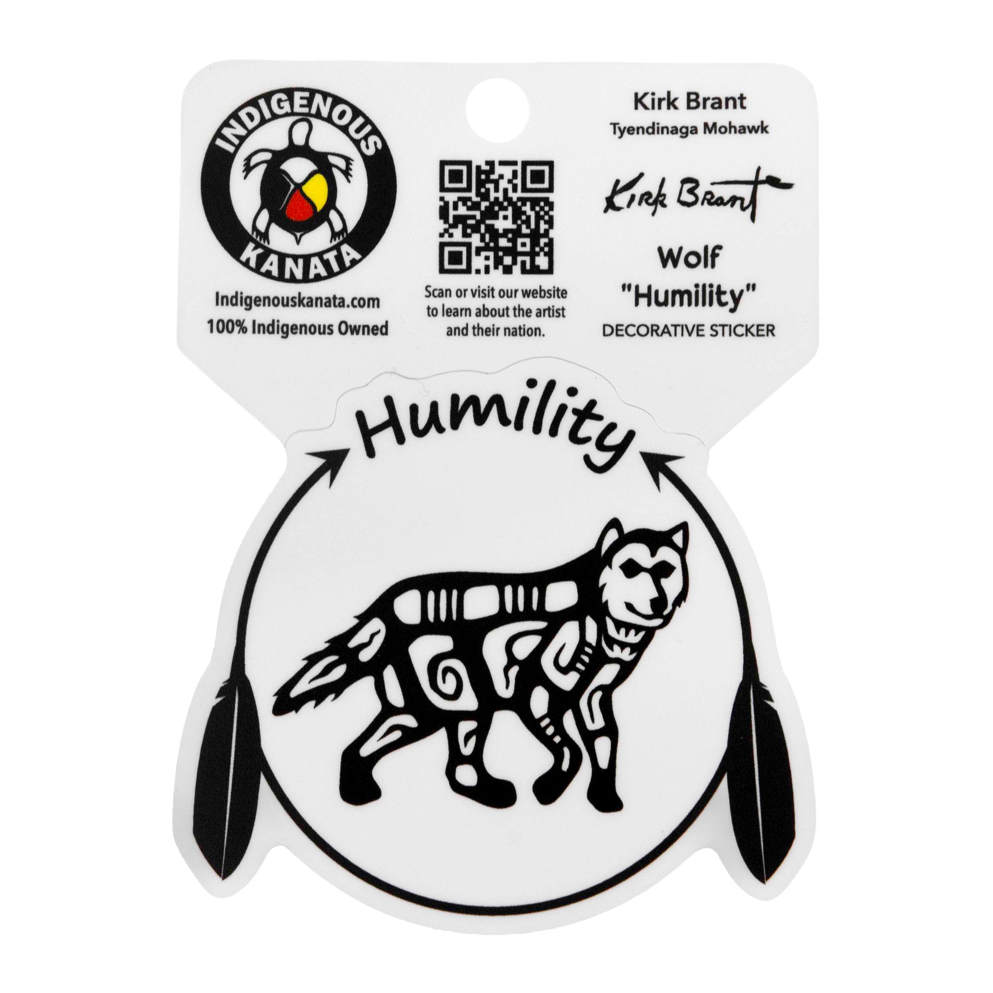 Sticker - Humility/Wolf image 0